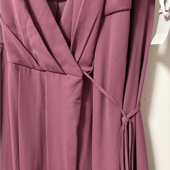 David's Bridal Chianti Wrap Maxi Dress - Picture 6 of 8